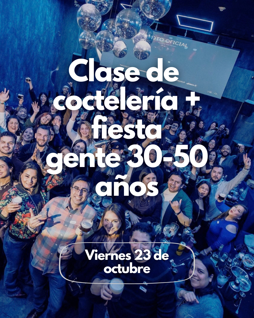 clase de coctelería + fiesta