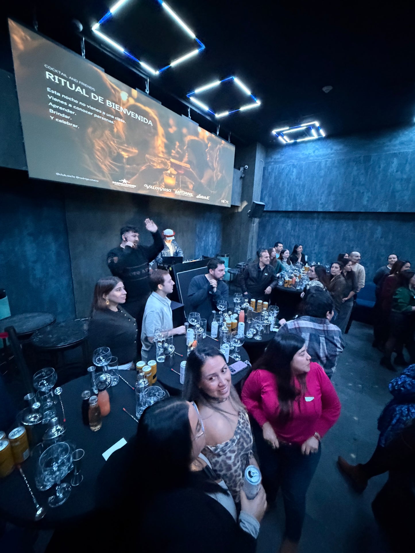 clase de coctelería + fiesta